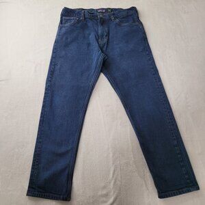 Patagonia Men's Straight Fit Blue Denim Jeans Size 34x30